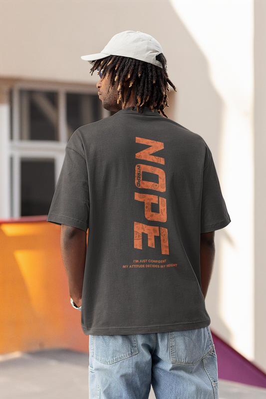 Fabrio Clothing's Nope Printed Terry Oversized T-Shirt